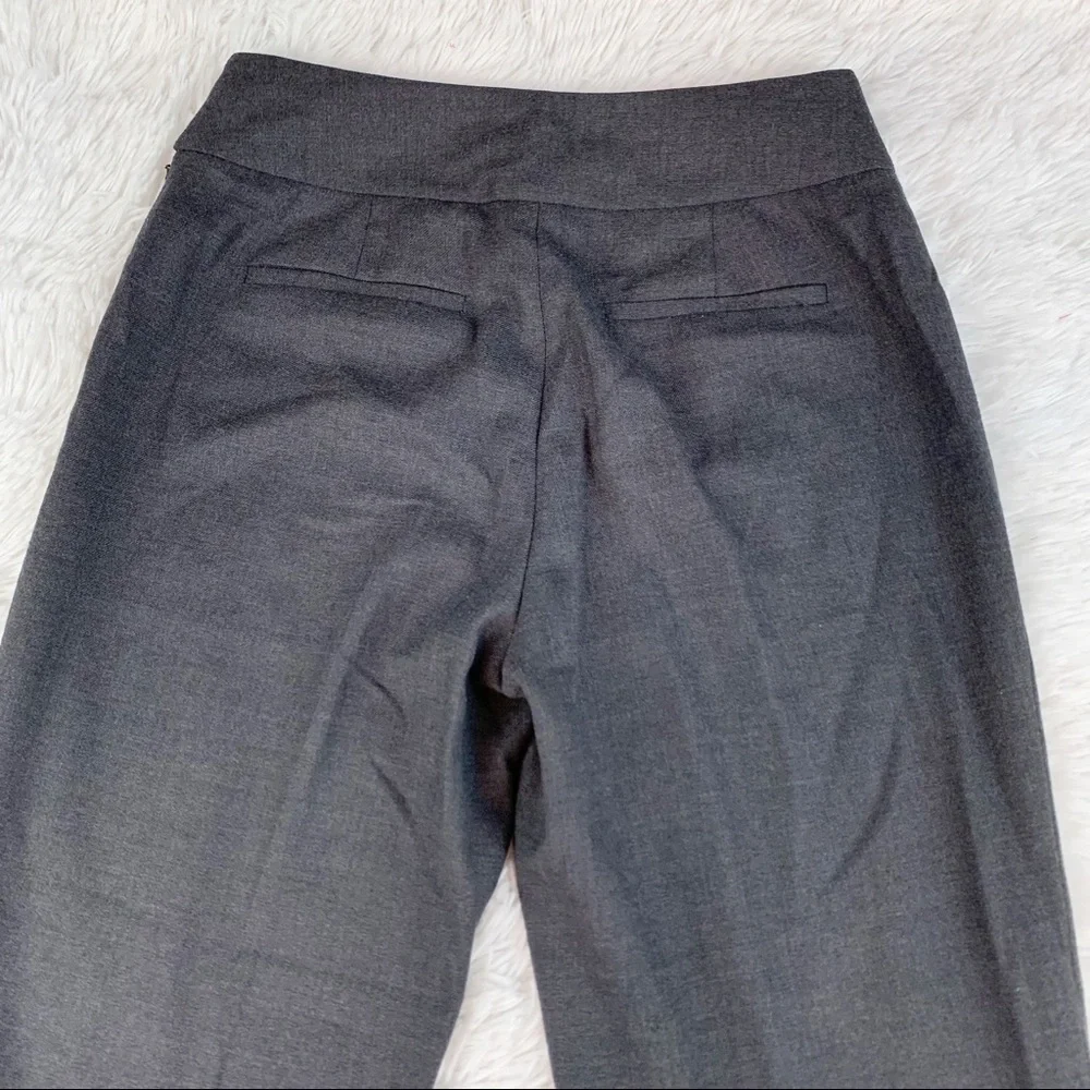 Sak Fifth Avenue high waisted wool blend straight dress pants in gray‎
